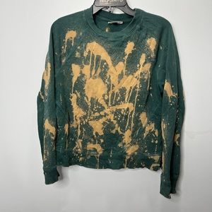 Reverse tie dye splatter Crewneck sweatshirt